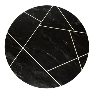 Rarita – zwarte marmeren ronde tafel