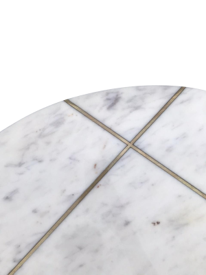 JadeLuxe – witte marmeren ronde tafel